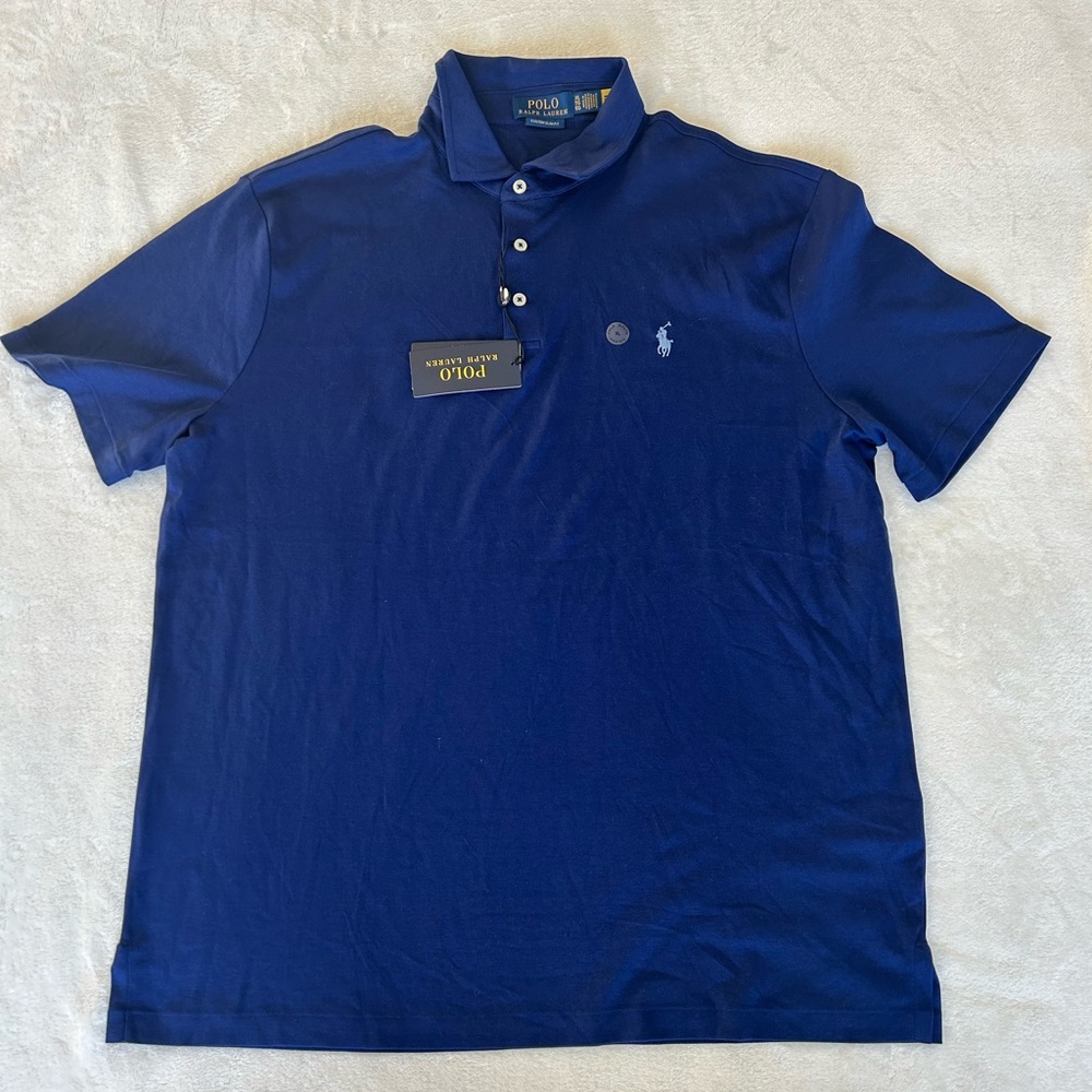 Ralph Lauren polo shirt men NWT blue